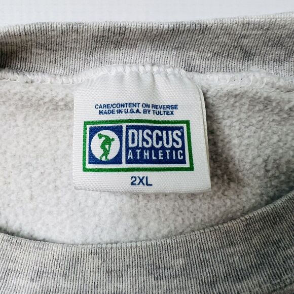 Vintage Ohio State Buckeyes Discus Athletic 90s Crewneck Muscle Sweatshirt 2XL - Picture 5 of 10